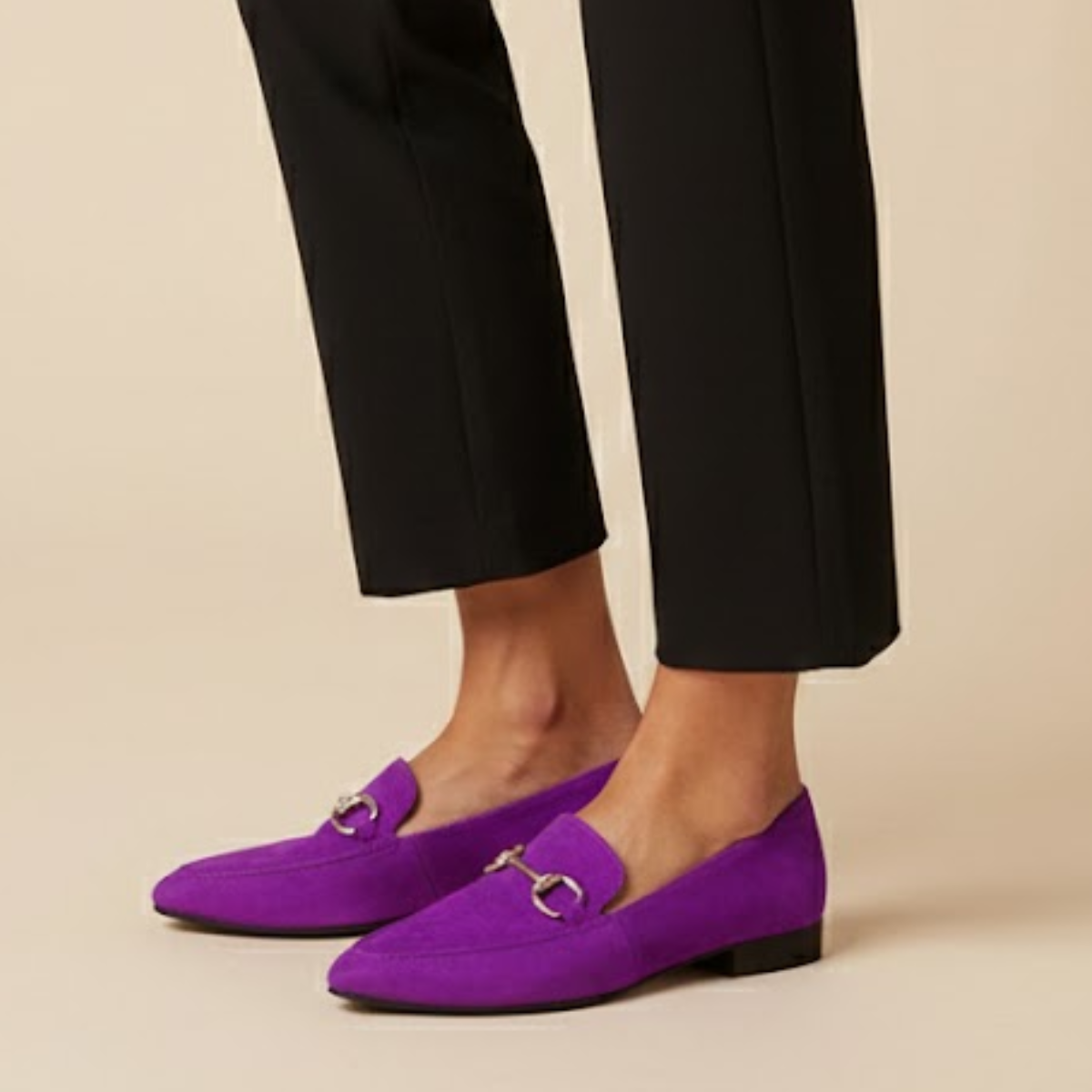 Sorcha | Timeless Suede Loafers with Classic Bit Detail