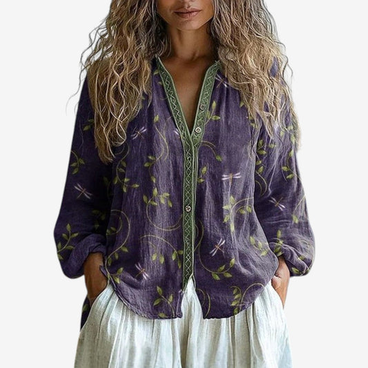 Siobhán | Boho Floral Blouse