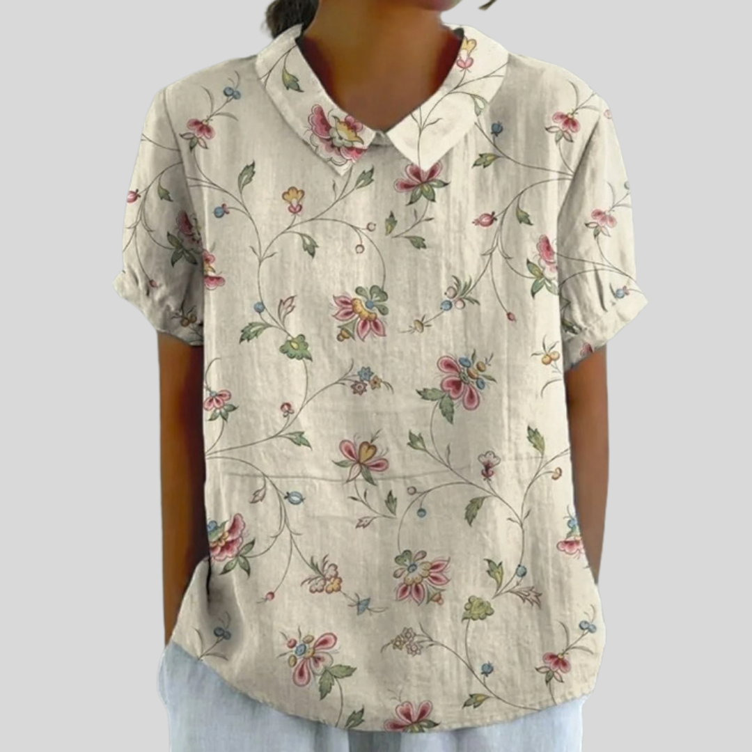 Orla | Floral Polo Blouse