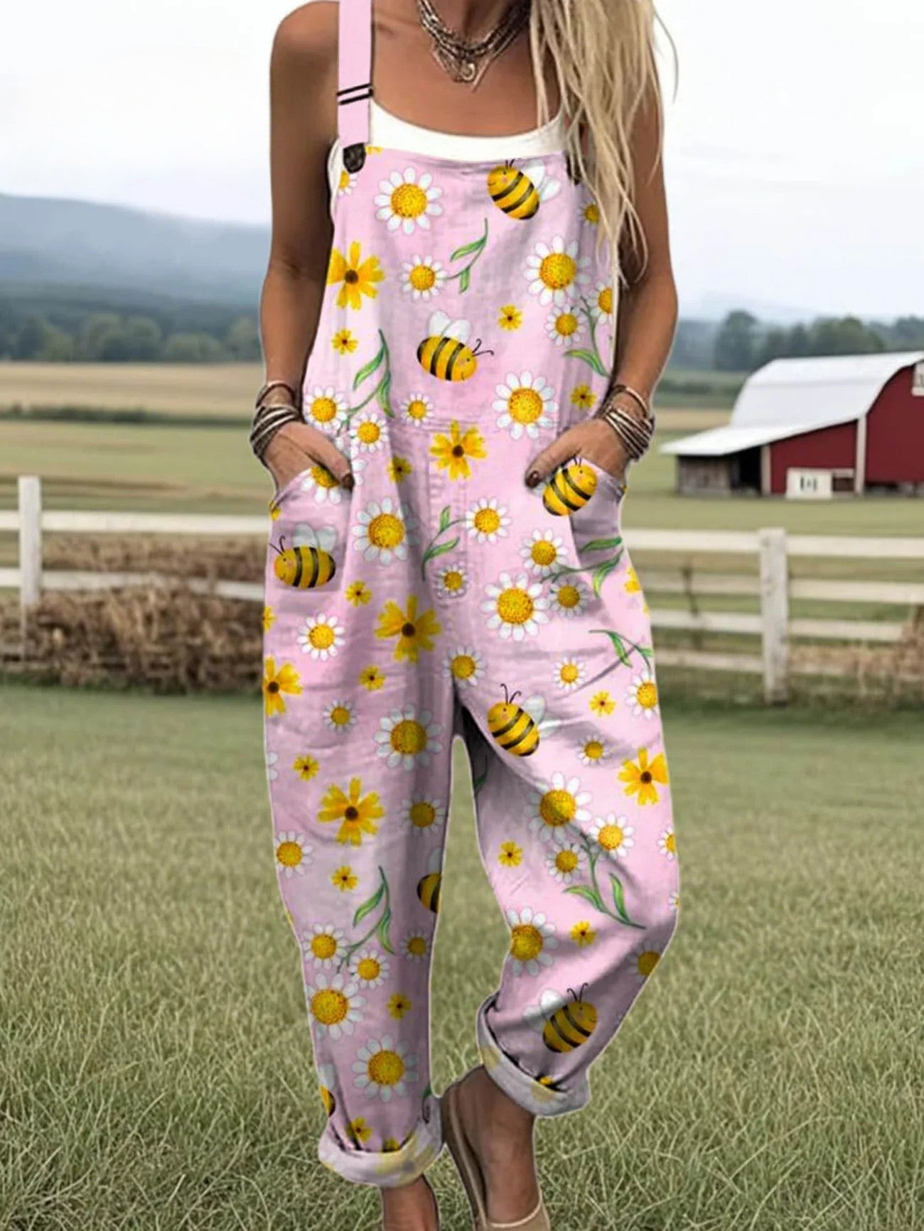 Fiadh™ - Printed Summer Dungarees