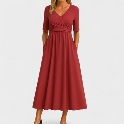 Cathleen | Elegant Midi Dress with Pockets