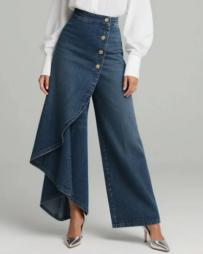 Bláthnaid | Denim Wrap Trousers