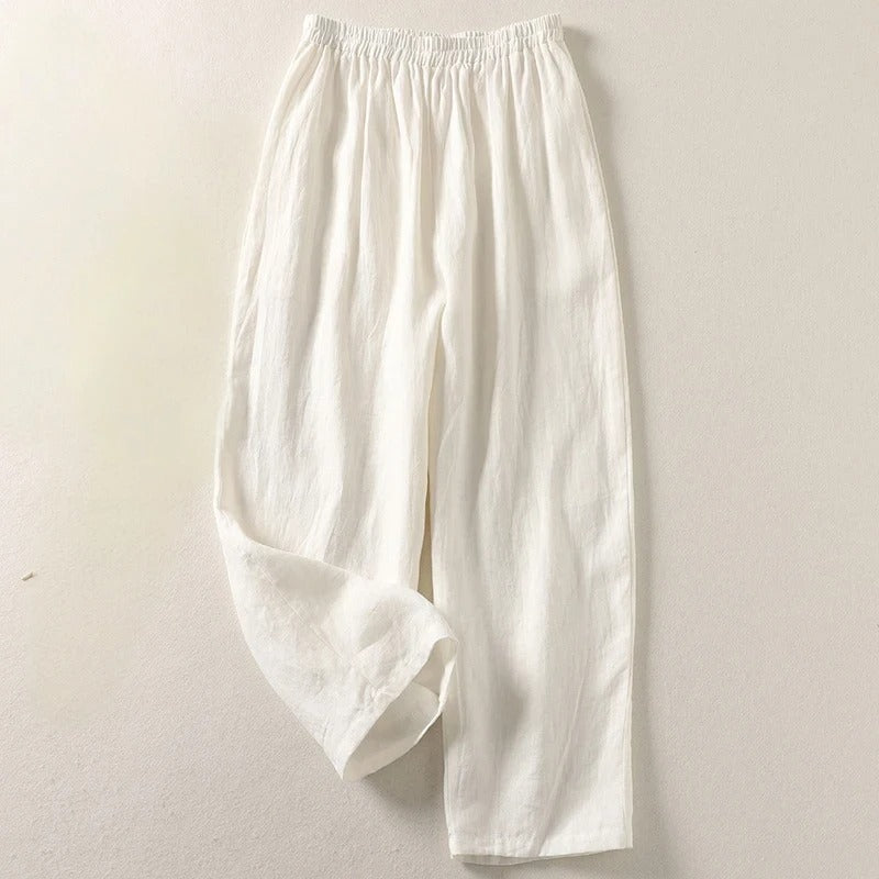 Moira | Flowy Linen Trousers