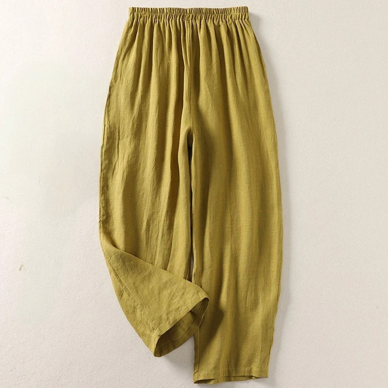 Moira | Flowy Linen Trousers