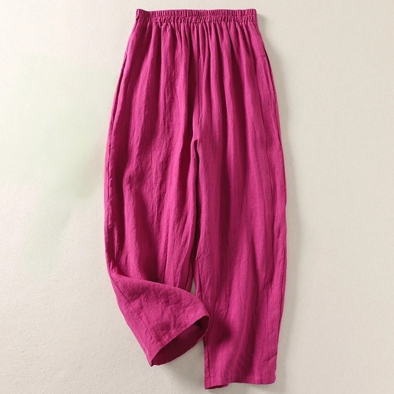 Moira | Flowy Linen Trousers