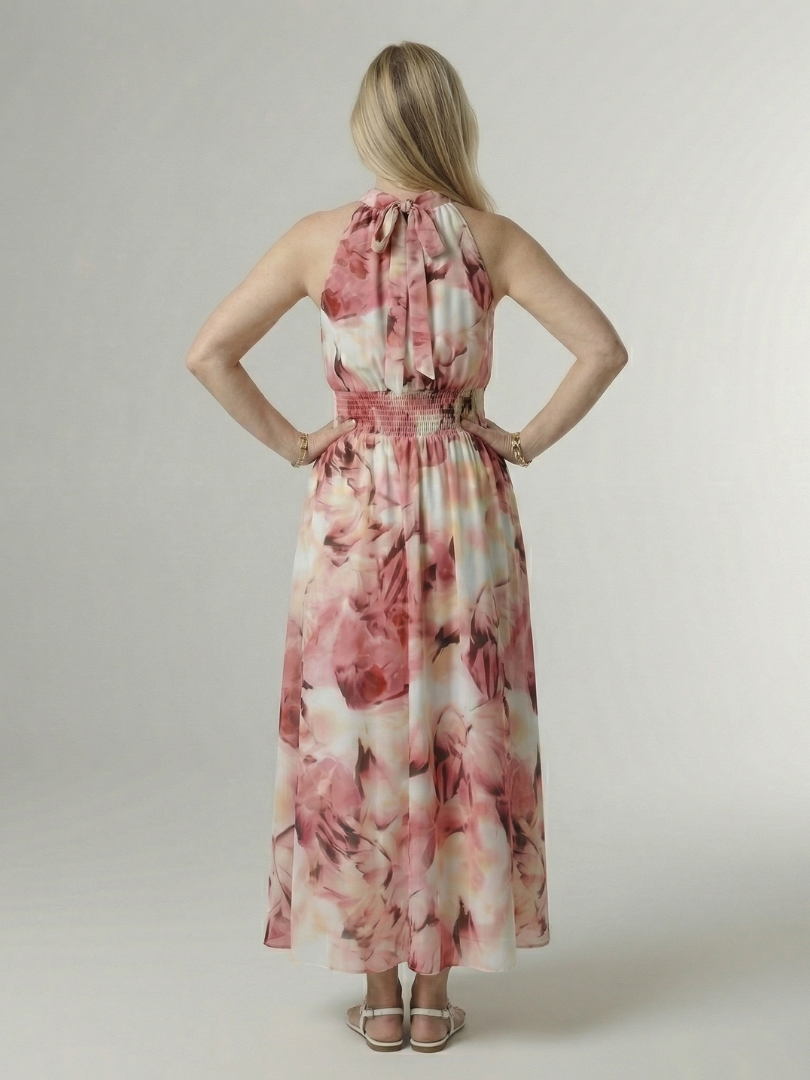 Mongfhinn | Gathered Halter Midi Dress