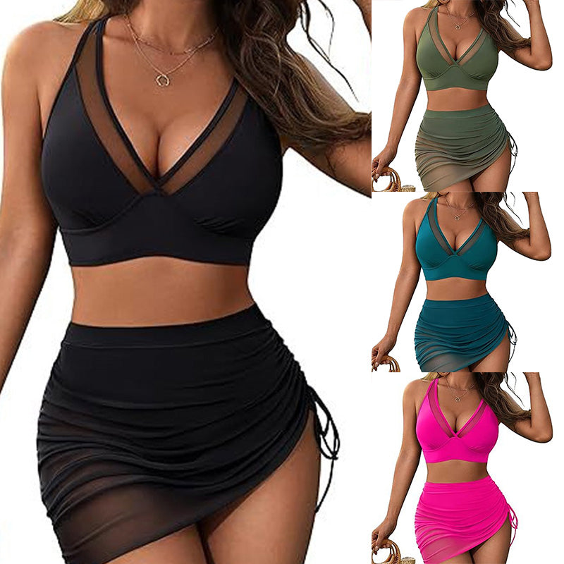 Two-Piece Lace Swimsuit Set