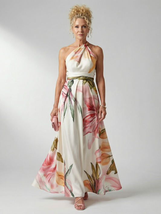Sodelb | Light Floral Maxi Dress