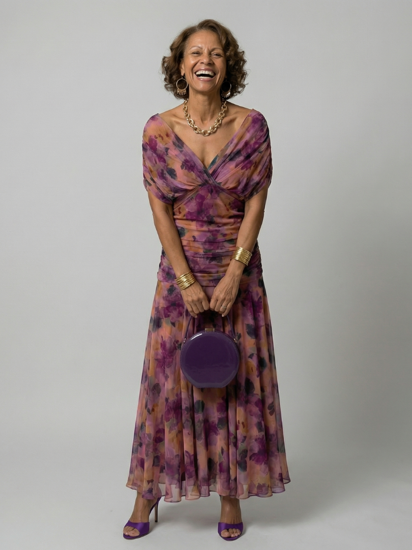Danu | Off Shoulder Flow Midi Dress