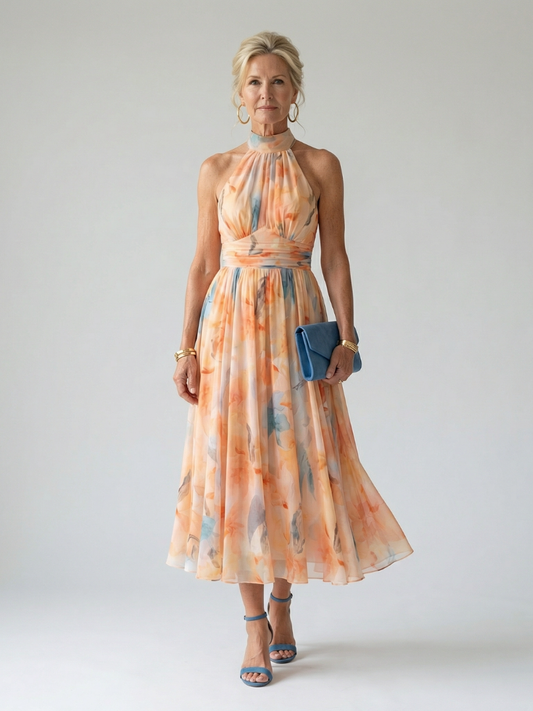 Ultána | Soft Halter Midi Dress