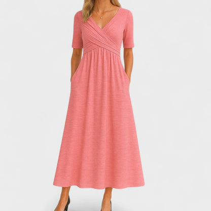 Cathleen | Elegant Midi Dress with Pockets