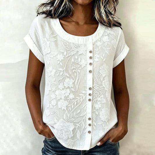 Bé Chuille | Casual Floral Print Blouse