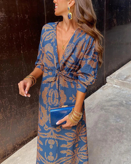 Bláithín | Floral Long Sleeve Dress