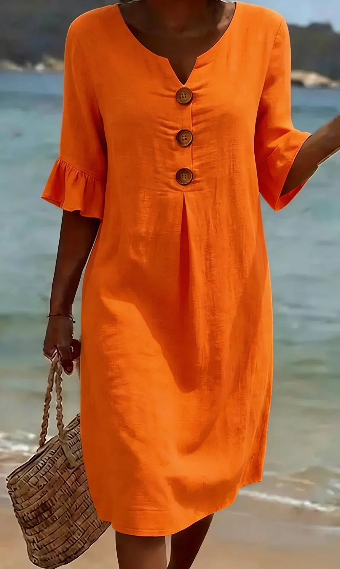 Saoirse™ | Textured Long Sleeve Dress