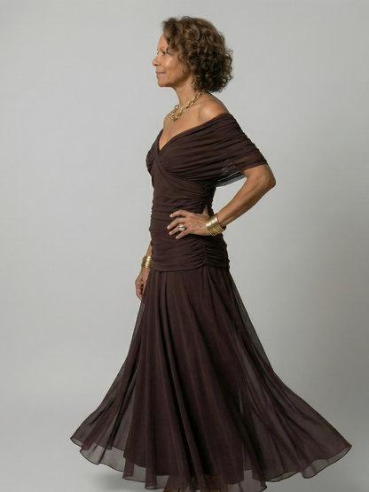 Treasa | Off-Shoulder Midi Dress