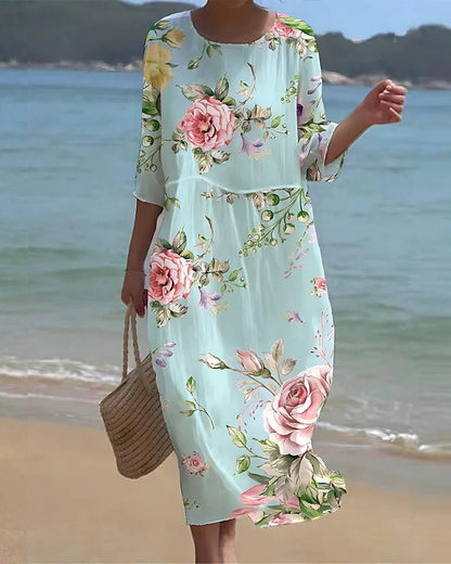 Oonagh | Sunset Flower Dress