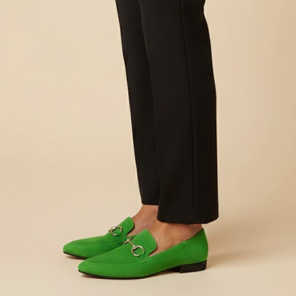 Caoimhe | Timeless Suede Loafers with Bit Detail