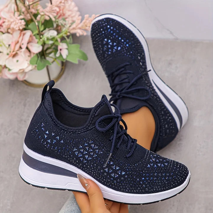 Neasa | Orthopedic Rhinestone Comfort Sneakers