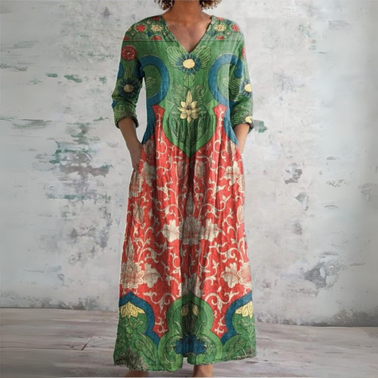 Sibéal | Vintage Floral Maxi Dress