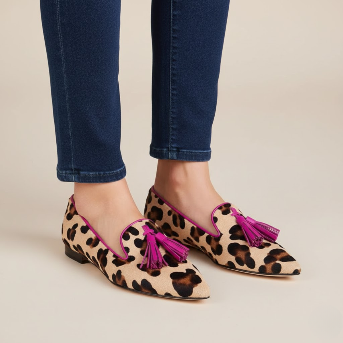Mairéad Leopard Print Women's Loafers