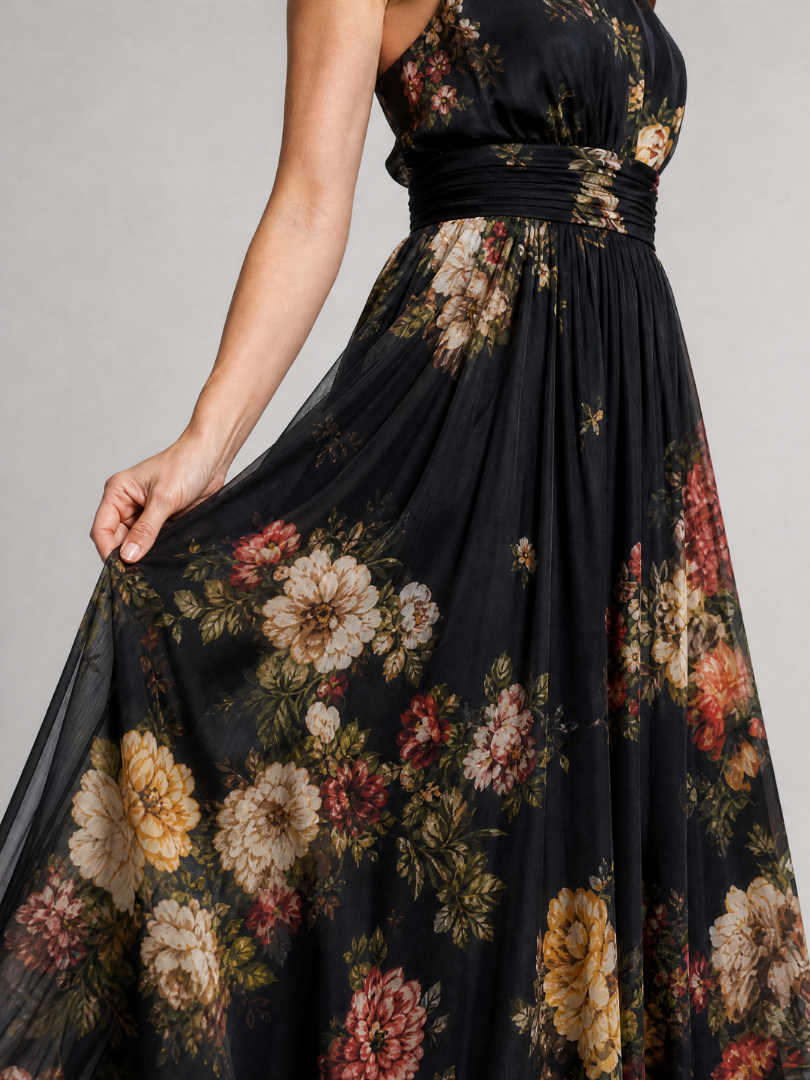 Isibéal | Floral Halter Neck Midi Dress