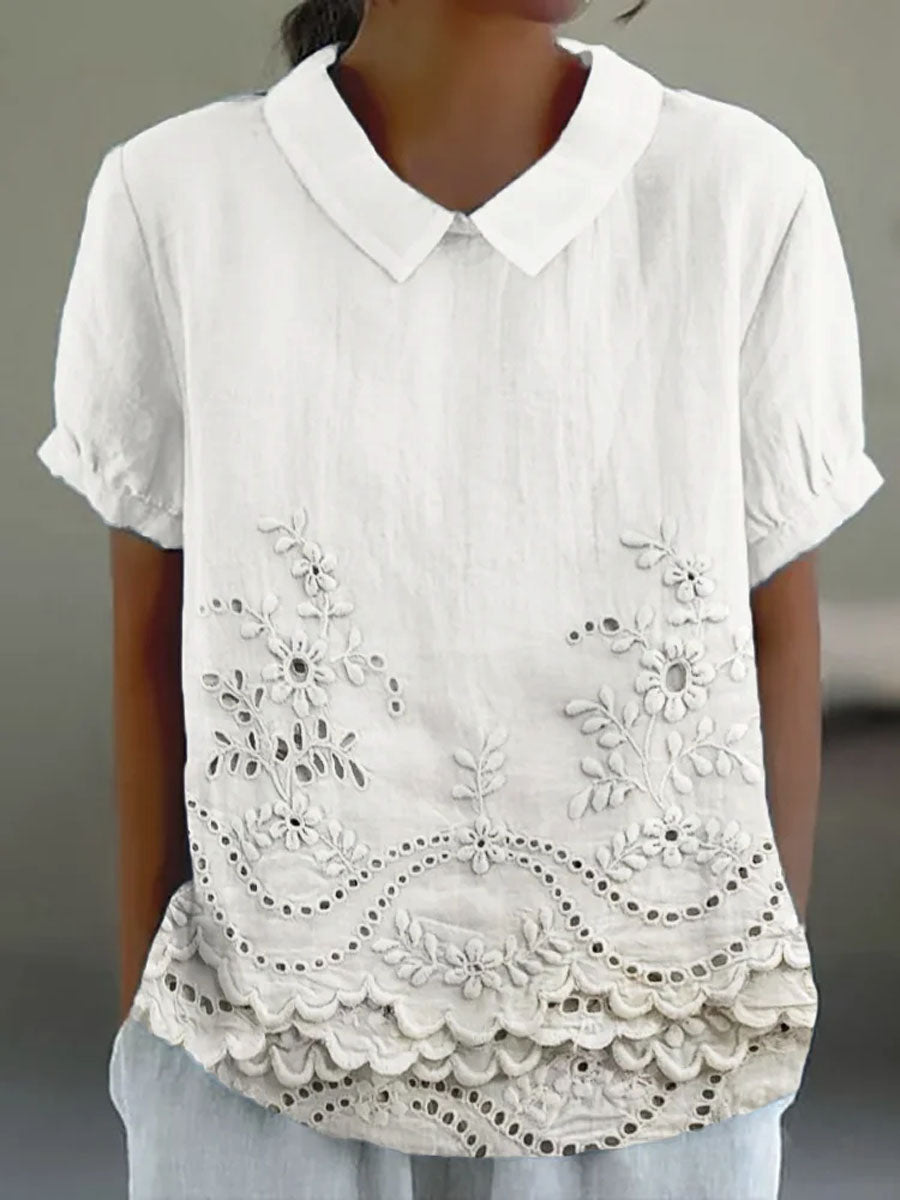 Darragh | Floral Embroidered Shirt