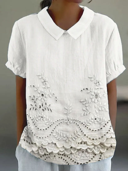 Darragh | Floral Embroidered Shirt