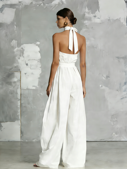 Nuala | Halter-Neck Woven Jumpsuit