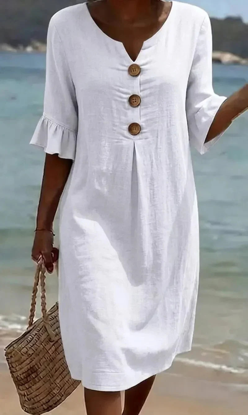 Saoirse™ | Textured Long Sleeve Dress