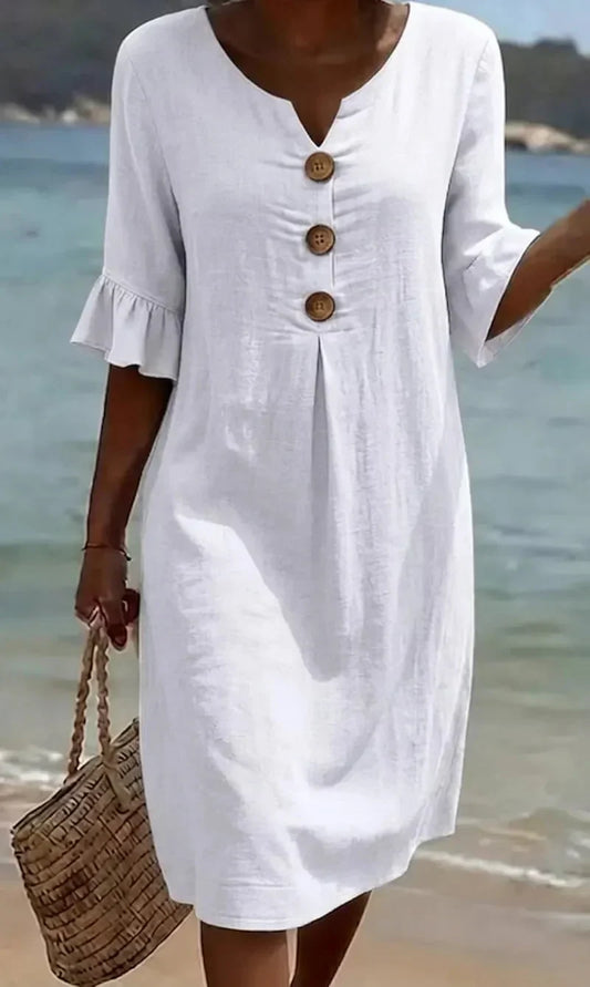 Saoirse™ | Textured Long Sleeve Dress