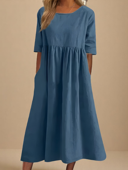 Clodagh | Classic Mid-Sleeve Dress