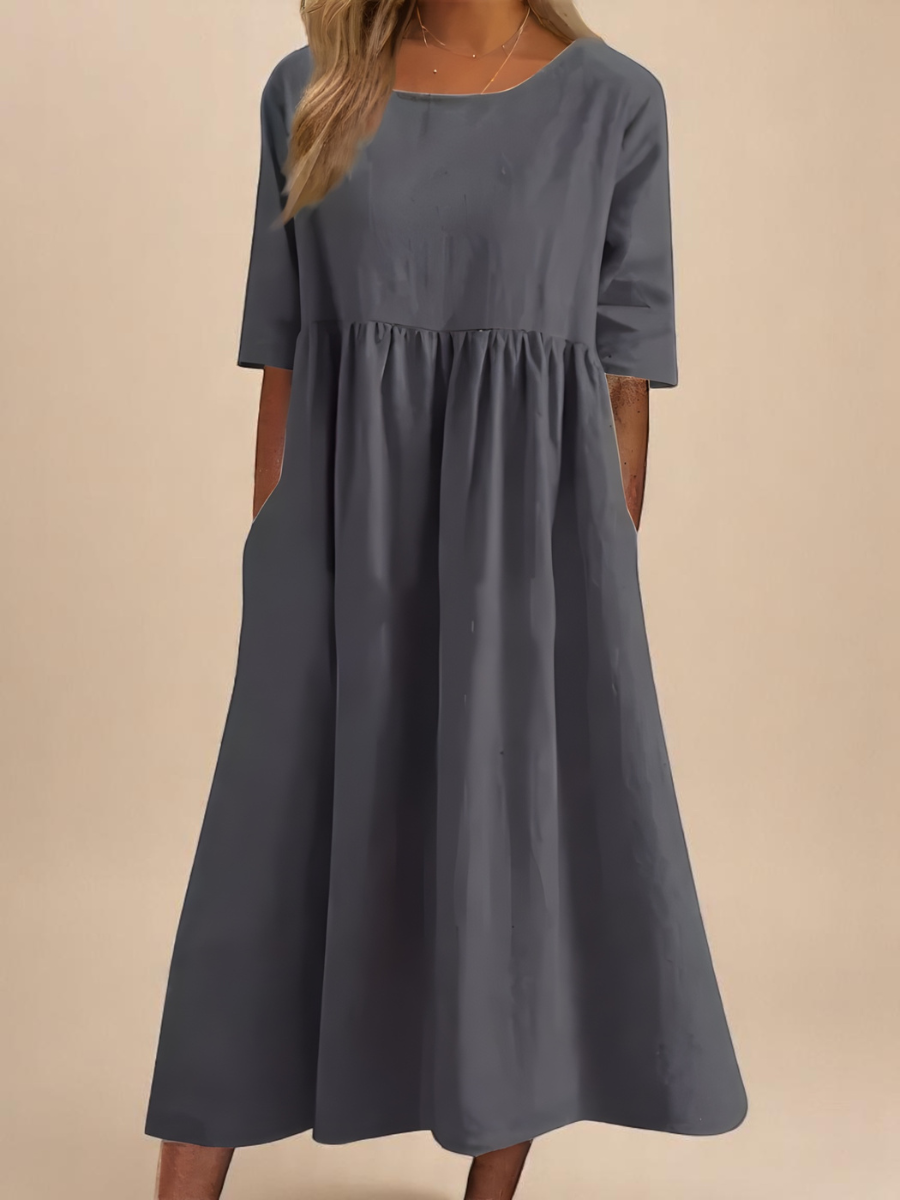 Clodagh | Classic Mid-Sleeve Dress