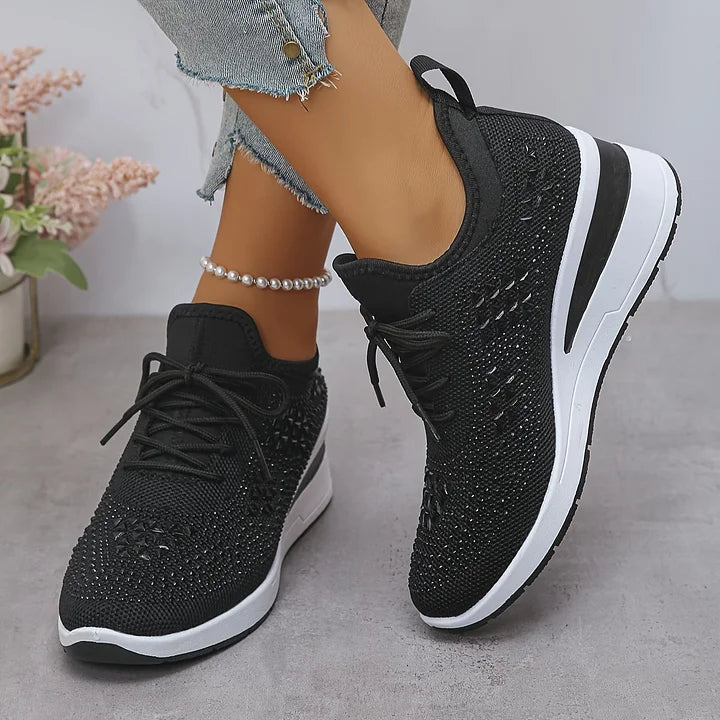 Neasa | Orthopedic Rhinestone Comfort Sneakers