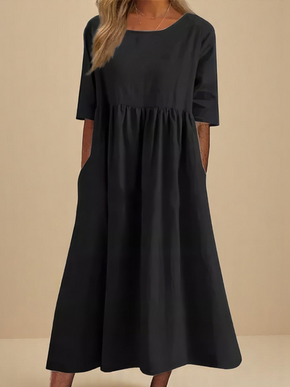 Clodagh | Classic Mid-Sleeve Dress