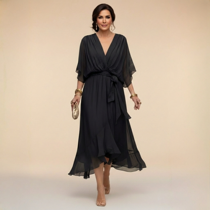 Darragh™ | V-Neck Elegant Midi Dress
