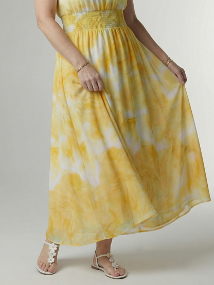 Mongfhinn | Gathered Halter Midi Dress