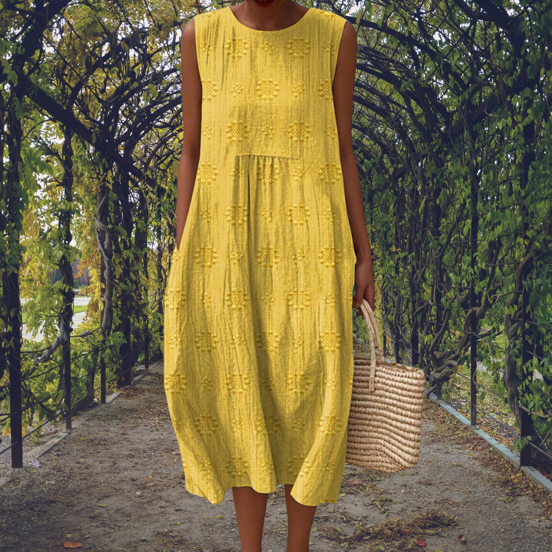 Aine™ | Sleeveless Pocket Maxi Dress