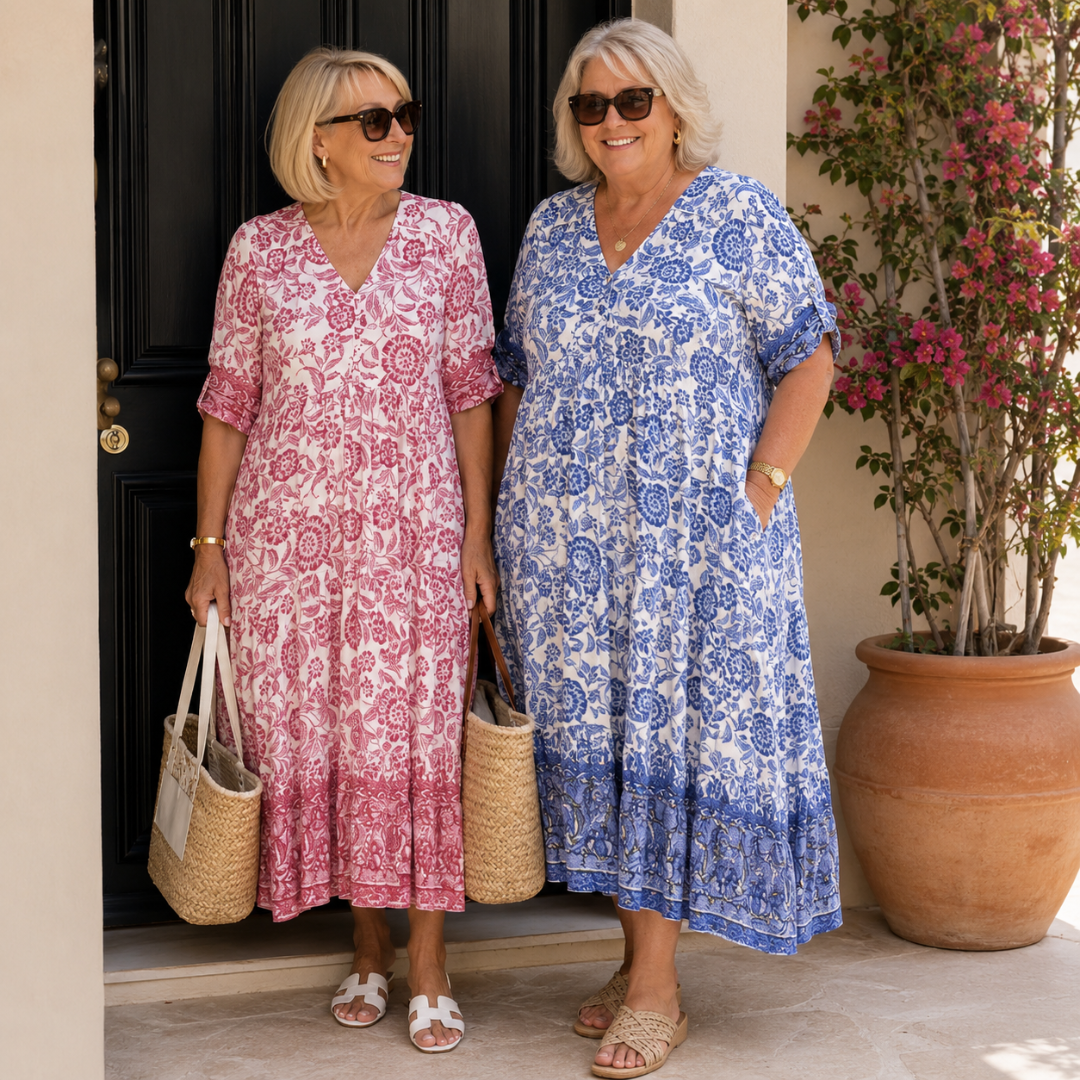 Fionnuala | Floral V-Neck Dress
