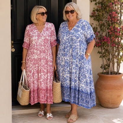 Fionnuala | Floral V-Neck Dress