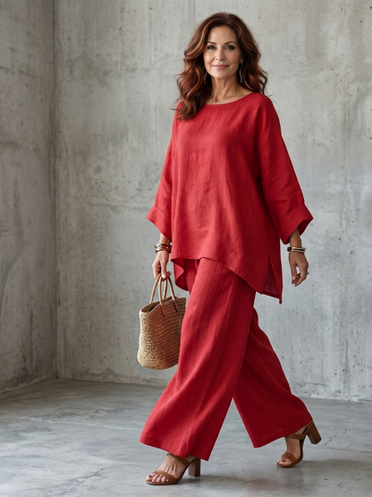 Brenna | Tunic & Wide-Leg Set