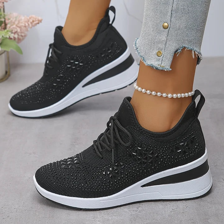 Neasa | Orthopedic Rhinestone Comfort Sneakers