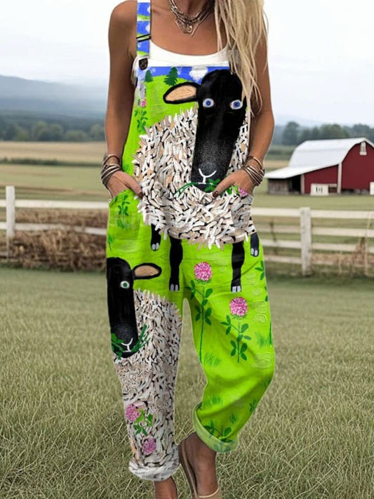 Sorcha™ - Printed Summer Dungarees