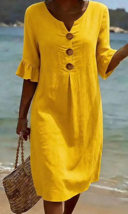 Saoirse™ | Textured Long Sleeve Dress