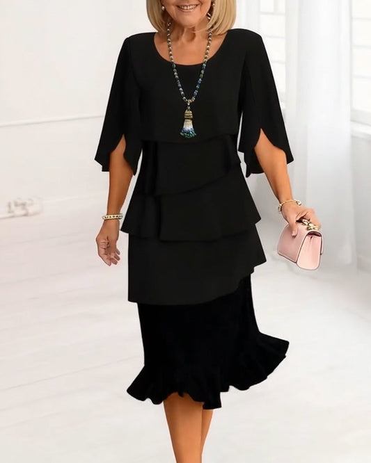 Macha | Ruffle Midi Dress
