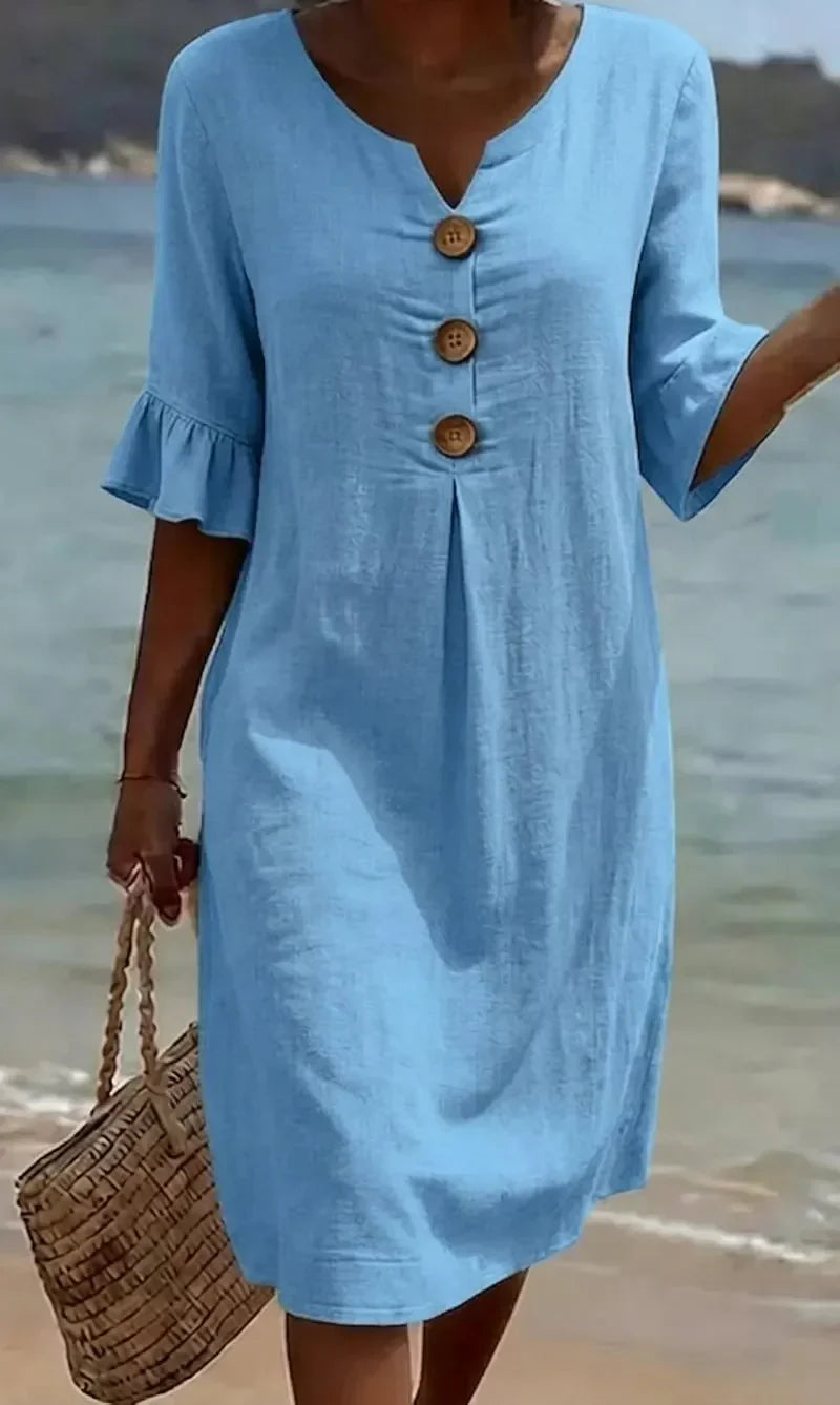 Saoirse™ | Textured Long Sleeve Dress