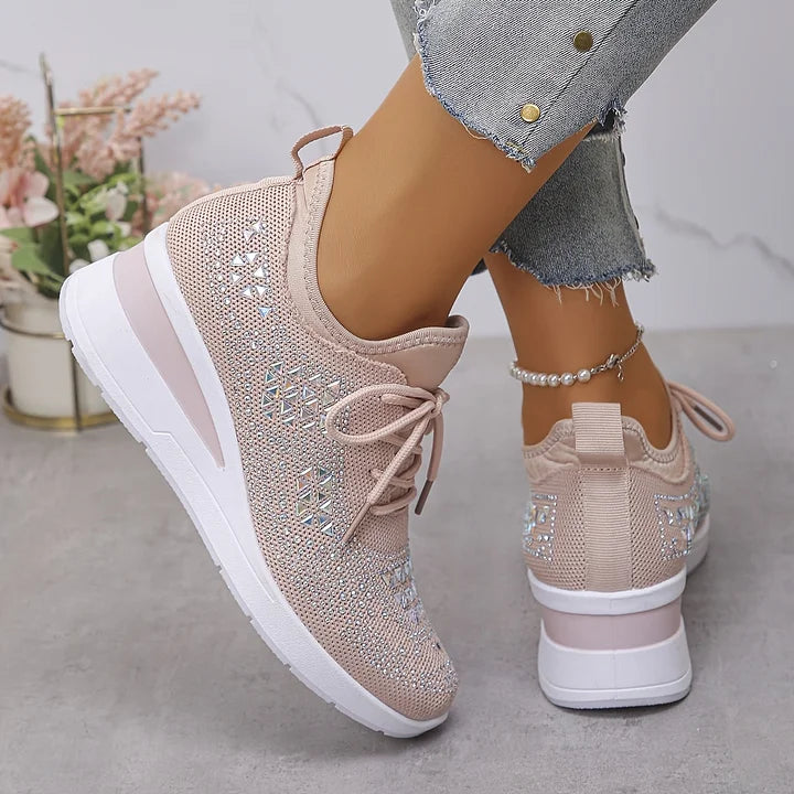 Neasa | Orthopedic Rhinestone Comfort Sneakers