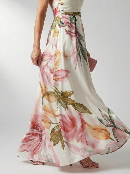 Sodelb | Light Floral Maxi Dress