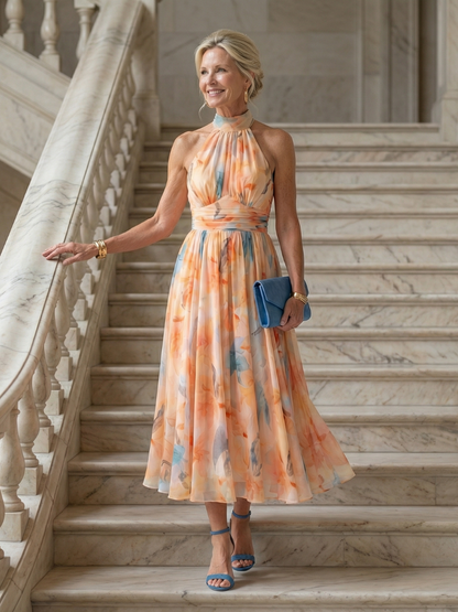 Ultána | Soft Halter Midi Dress