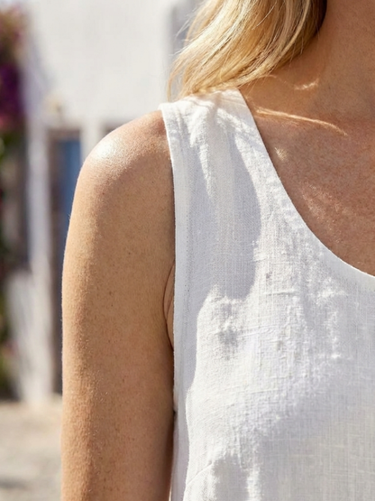 Laoise | Sleeveless Round Neck Relaxed Midi Dress