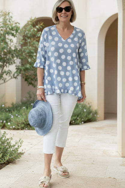 Lena – V-neck blouse